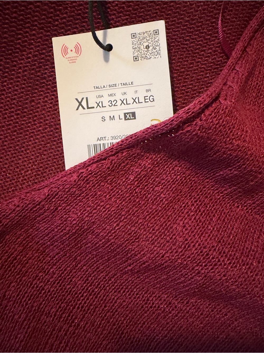 Zara Open-Front Knit Cardigan - Raspberry Red - Picture 3 of 3